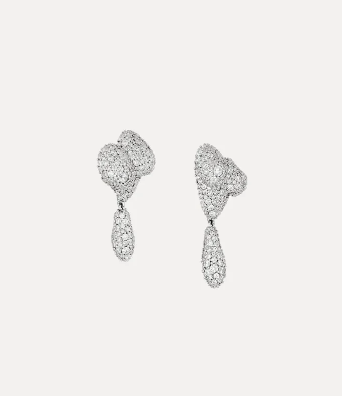 Boucles d&rsquo;oreilles Mimosa Pave