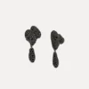 Boucles d&rsquo;oreilles Mimosa Pave