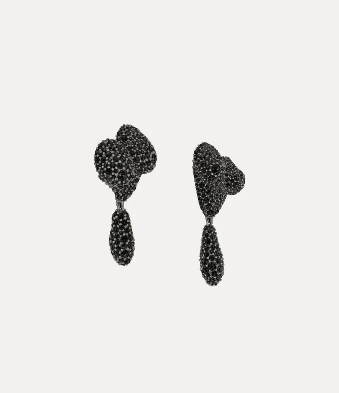 Boucles d&rsquo;oreilles Mimosa Pave