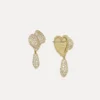 Boucles d&rsquo;oreilles Mimosa Pave