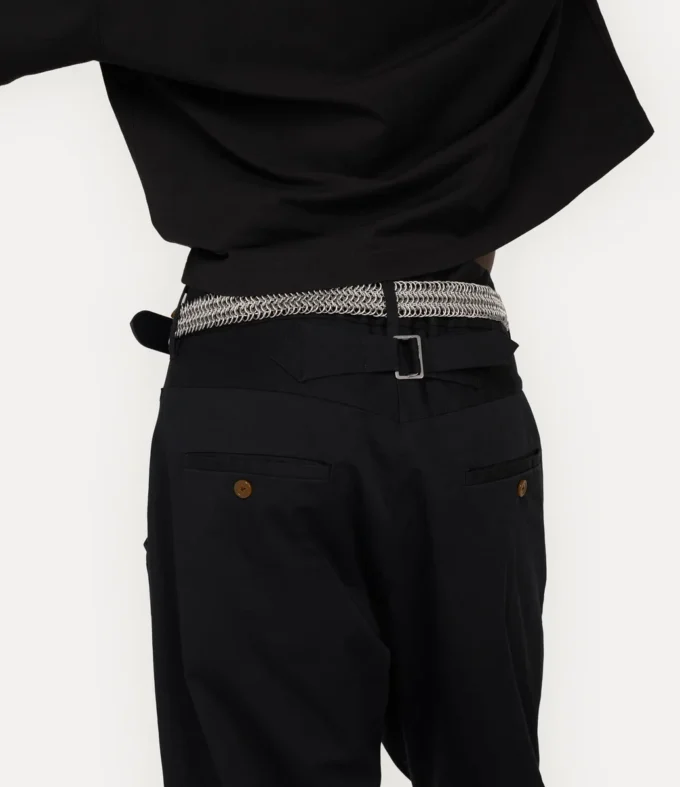 Ceinture en cuir à chaîne