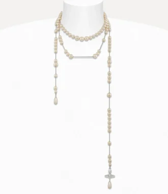 Collier de perles brisé