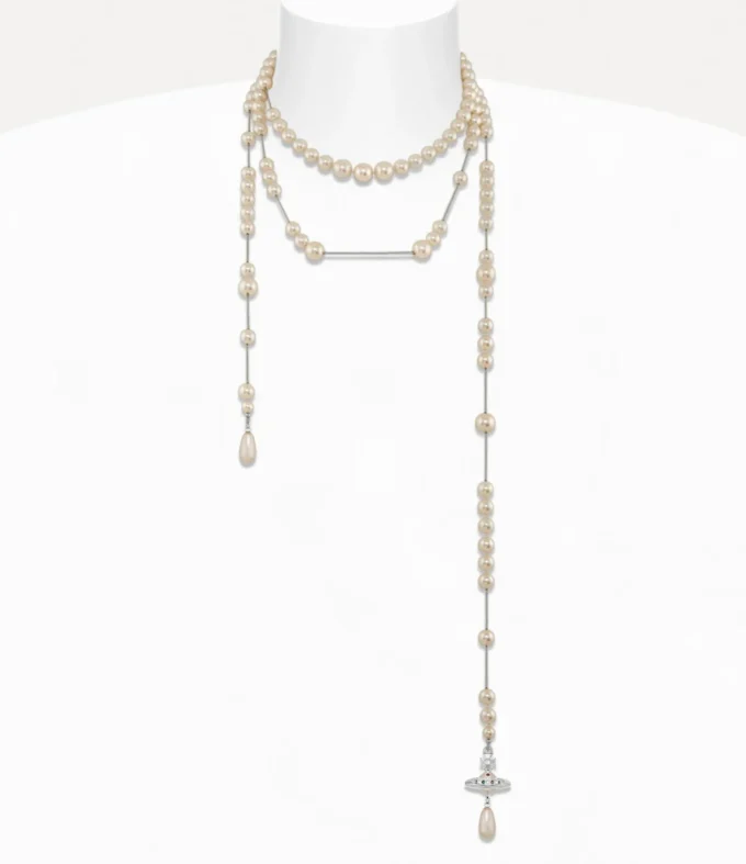 Collier de perles brisé