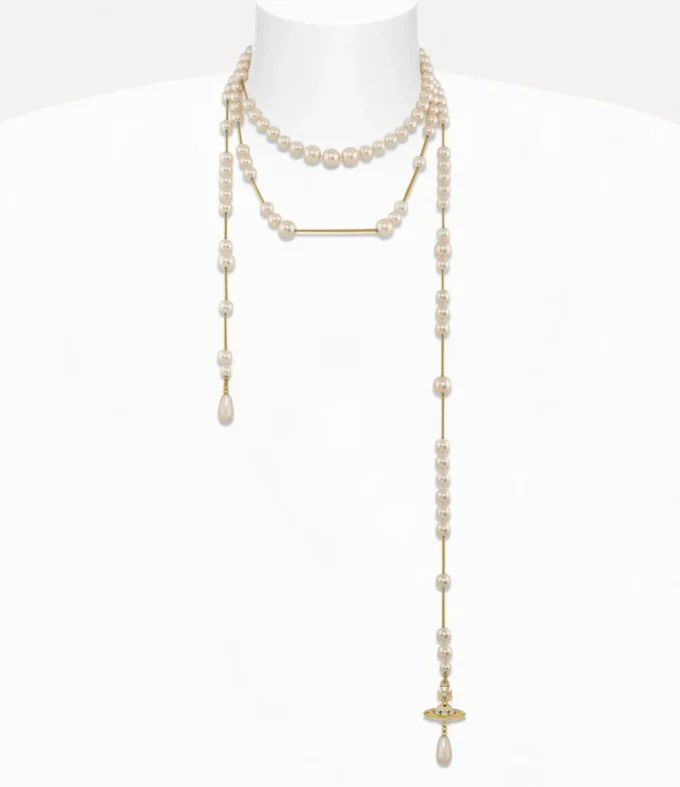 Collier de perles brisé