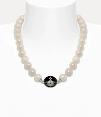 Collier Man. Loelia Large Pearl