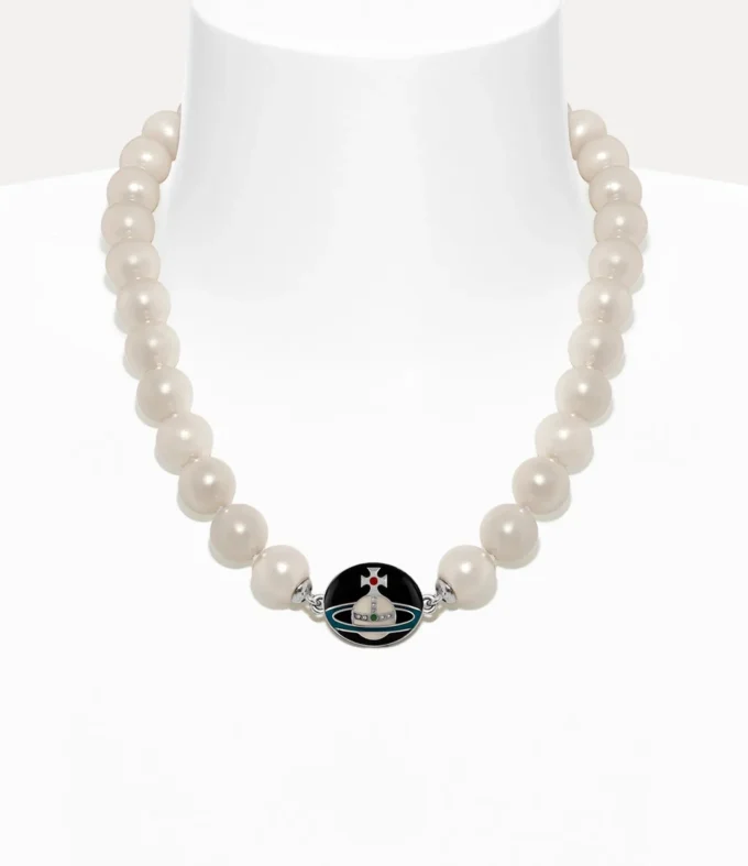 Collier Man. Loelia Large Pearl