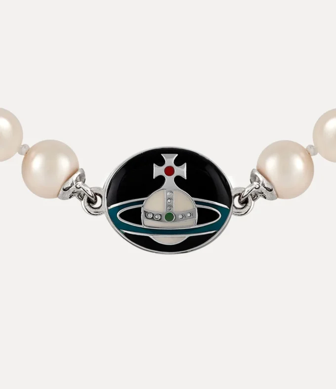 Collier Man. Loelia Large Pearl
