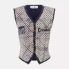 Gilet en tartan vieilli