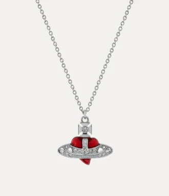 Nouveau collier pendentif cœur en diamants